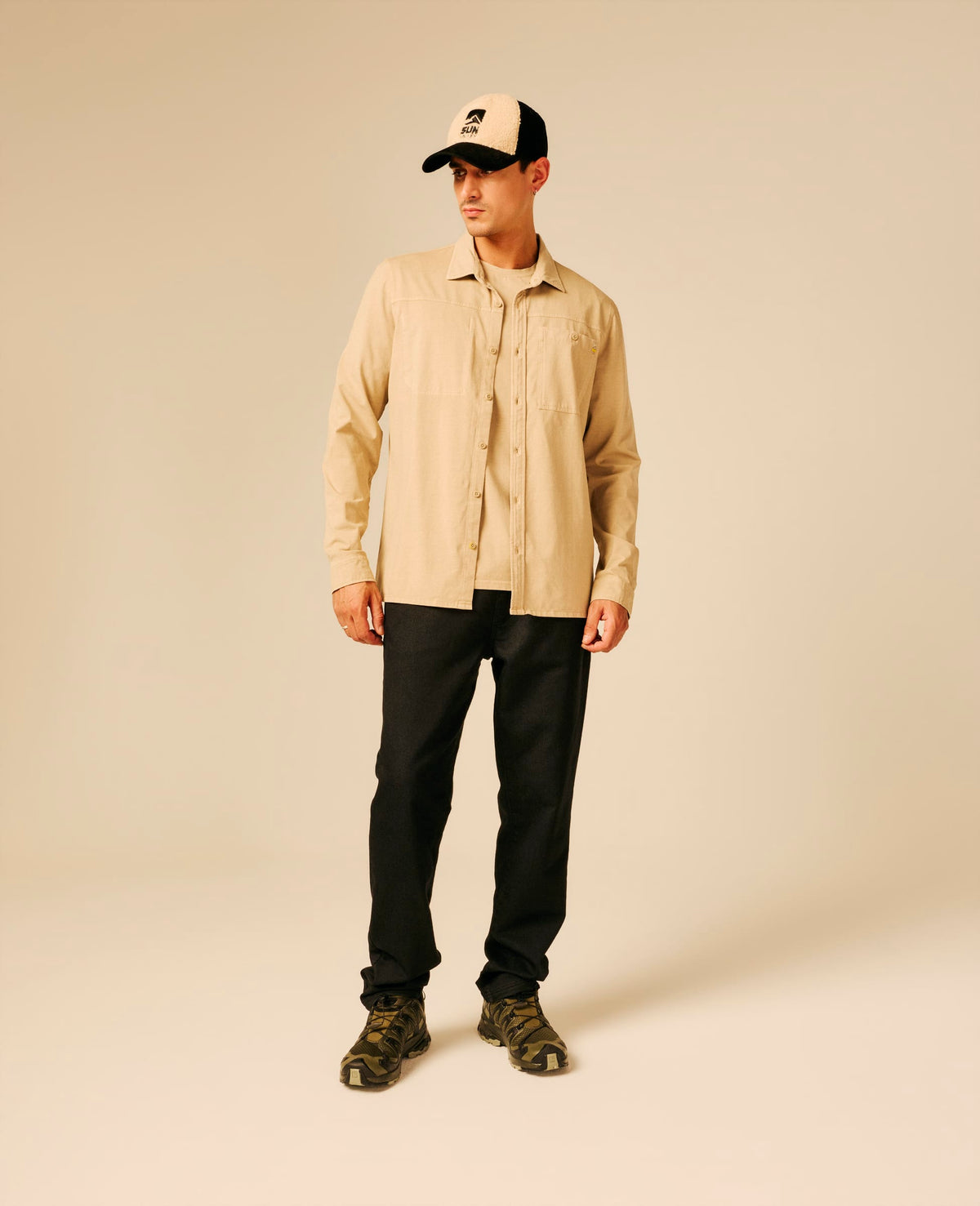 Chemise homme beige - April | Sun Valley