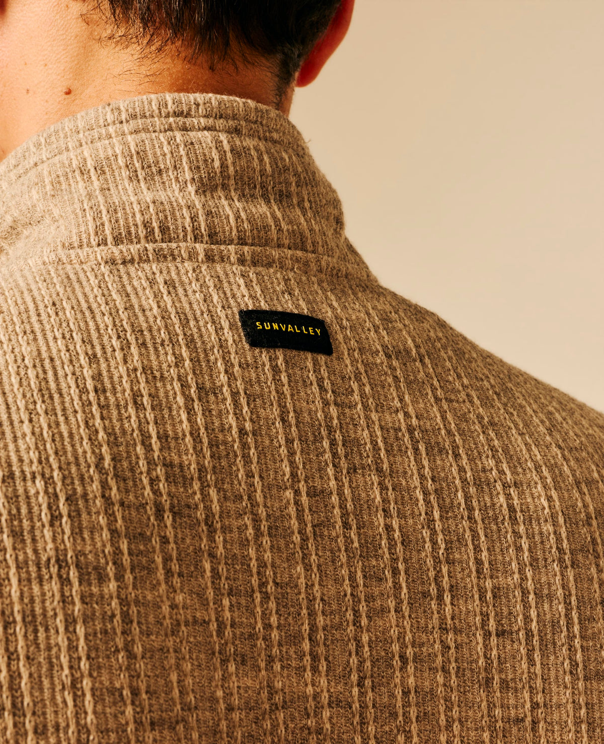 Gilet bi-matière homme beige - Ekeberg | Sun Valley, vue 8