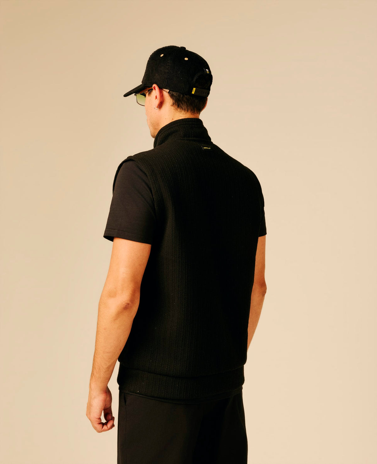 Gilet bi-matière homme noir - Ekeberg | Sun Valley, vue 2