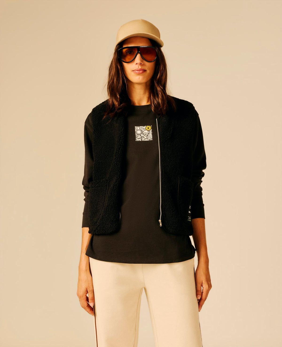 Gilet femme noir - Dorga | Sun Valley, vue 4
