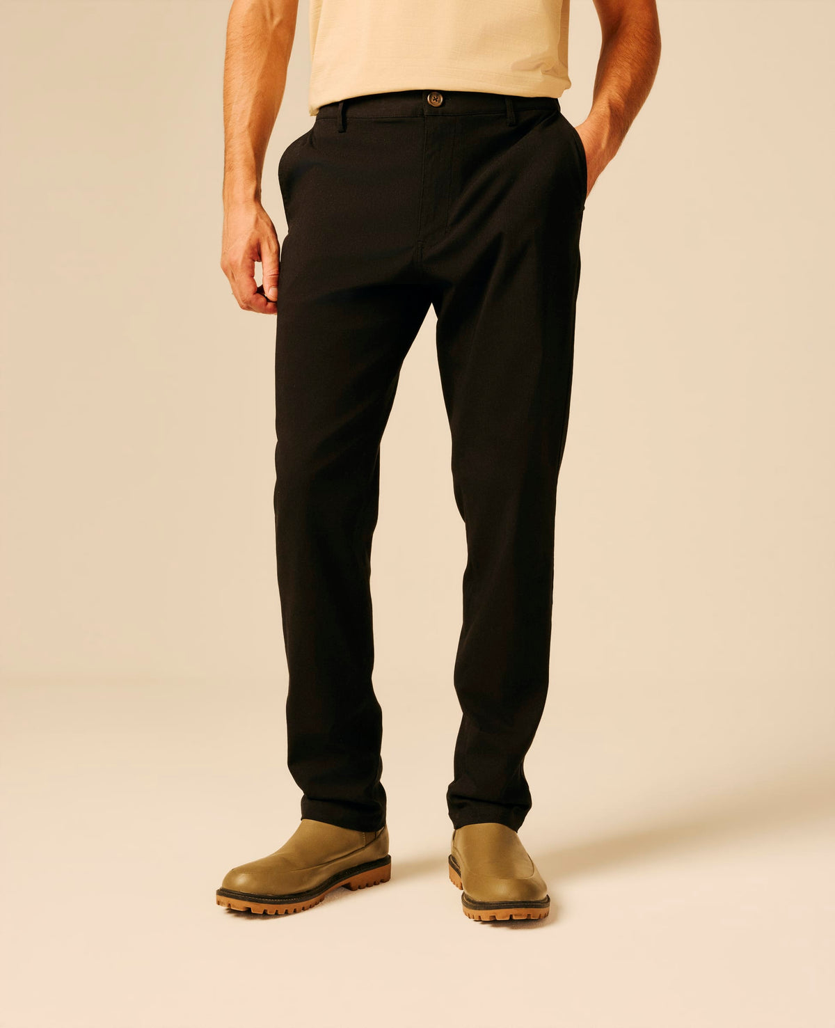 Pantalon homme noir - Wousta | Sun Valley, vue 3
