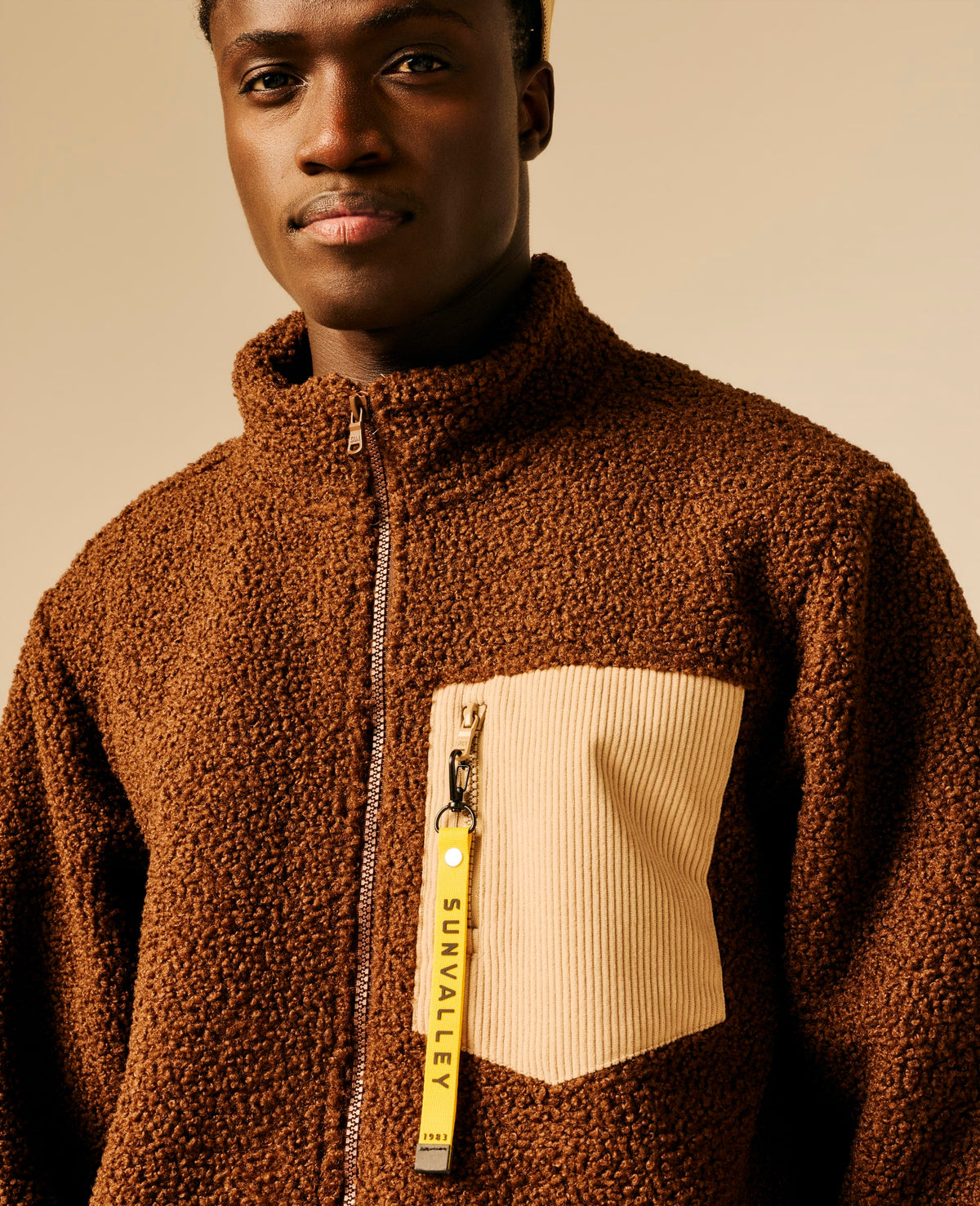 Polaire homme chocolat - Lambsy | Sun Valley, vue 5