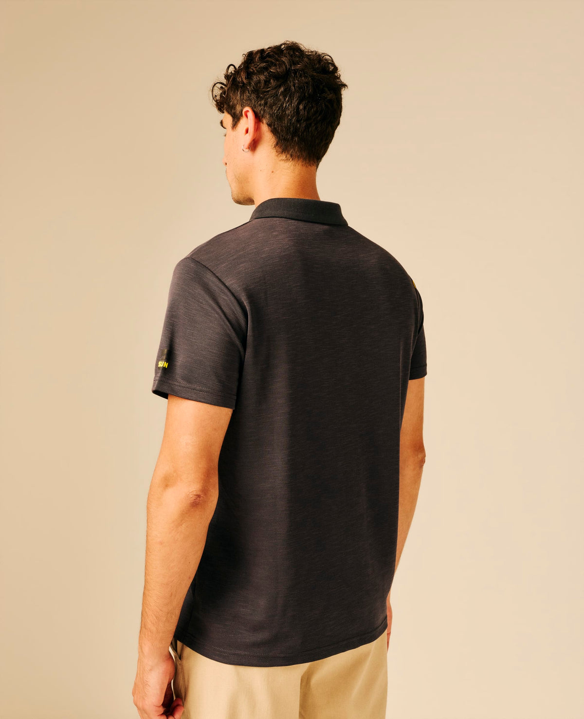 Polo homme anthracite Bleu - Bayda | Sun Valley, vue 2