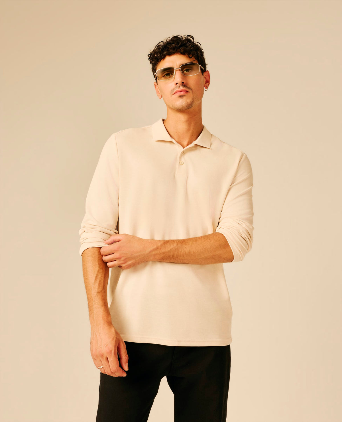 Polo homme beige clair - Biadene | Sun Valley, vue 4