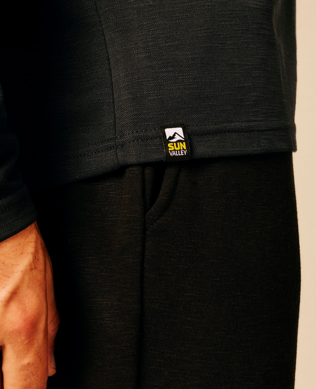 Polo homme noir - Biadene | Sun Valley, vue 6