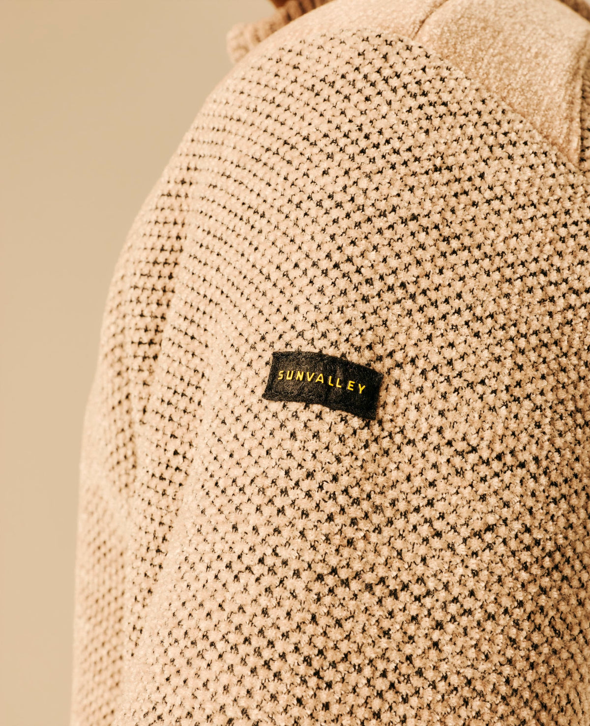 Pull col zippé homme beige - Horteir | Sun Valley, vue 6