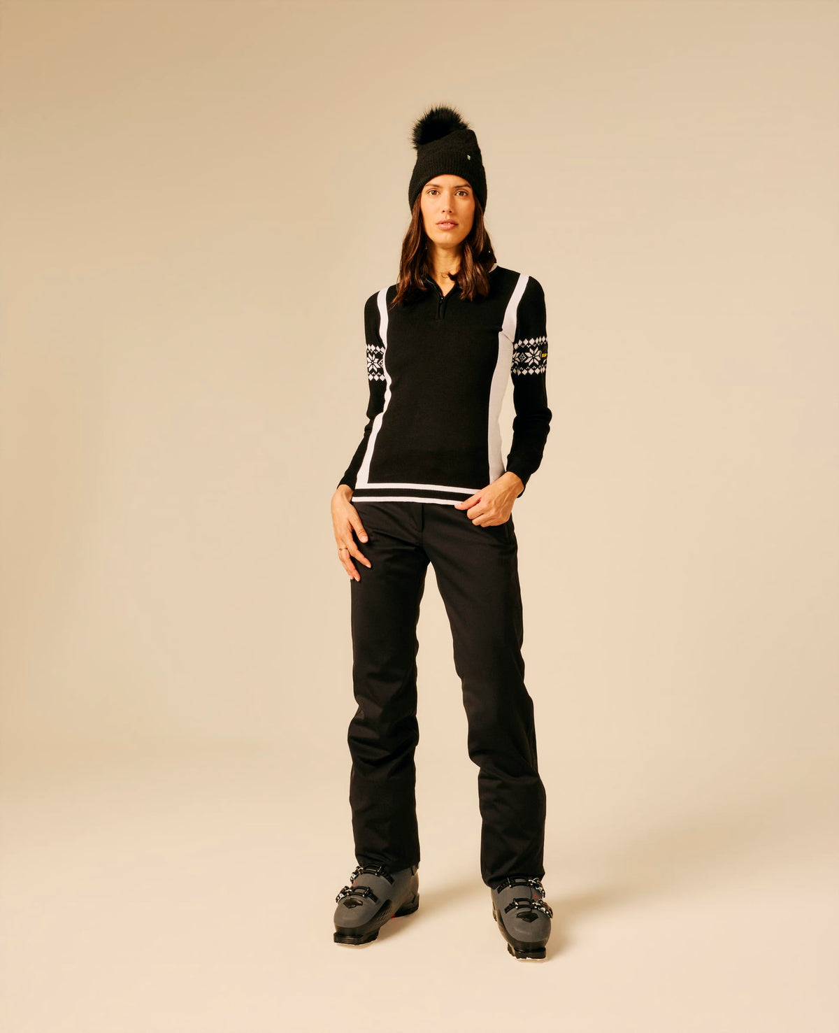 Pull full zip femme noir - Uplift | Sun Valley