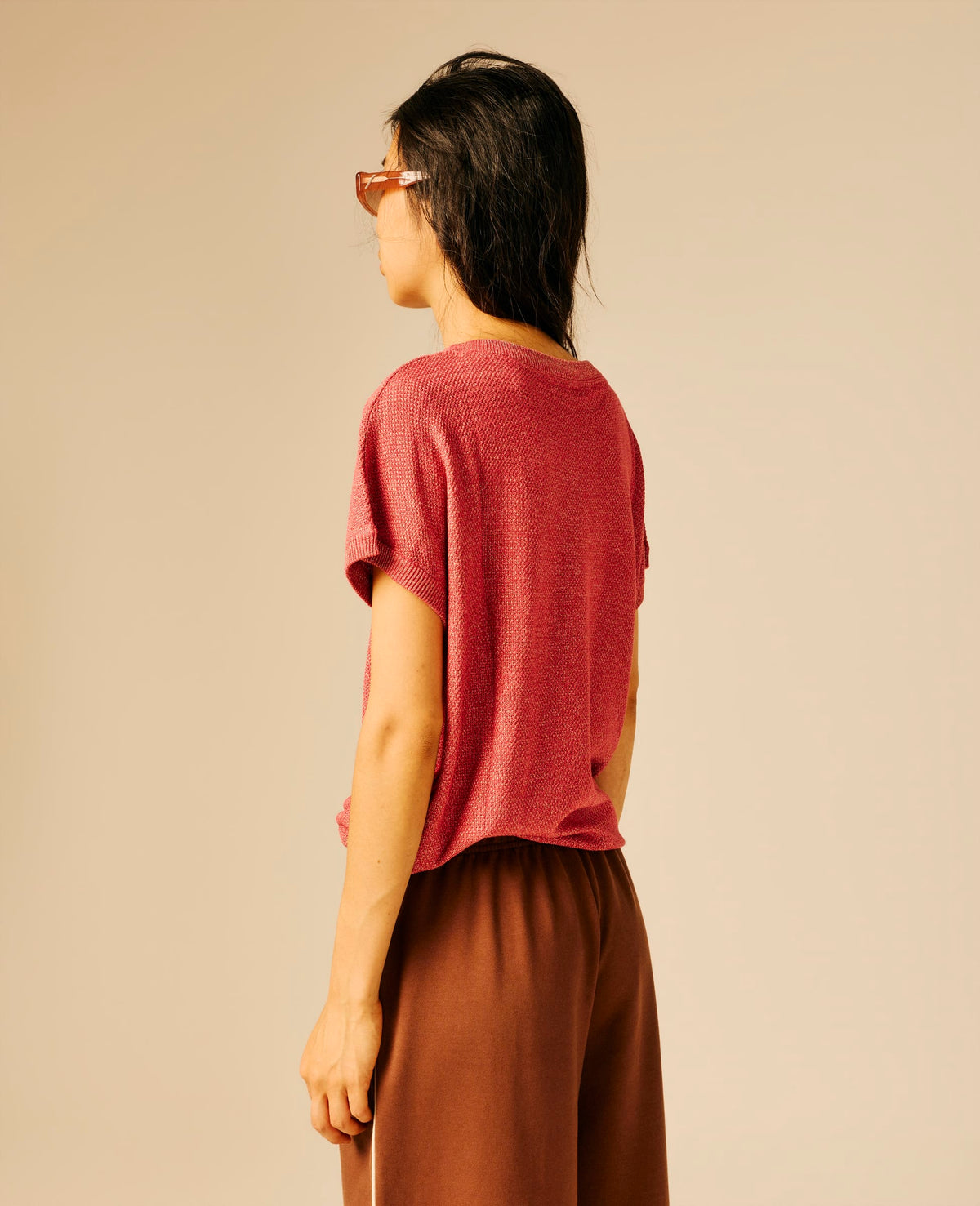 Pull sans manches femme rose - Uborge | Sun Valley, vue 2