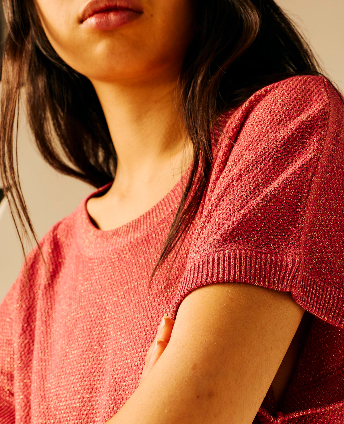 Pull sans manches femme rose - Uborge | Sun Valley, vue 6