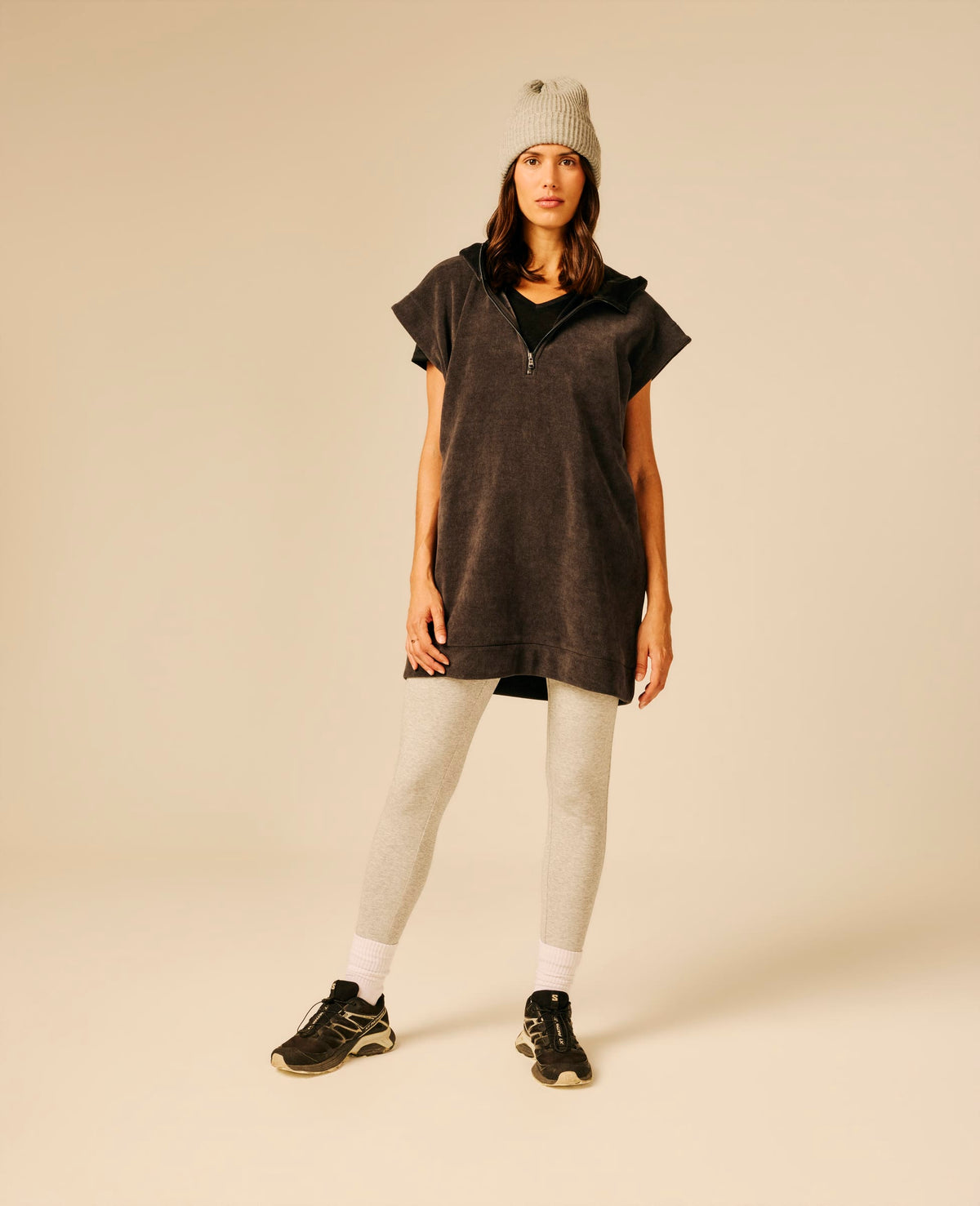 Robe femme gris foncé chiné - Tayca | Sun Valley