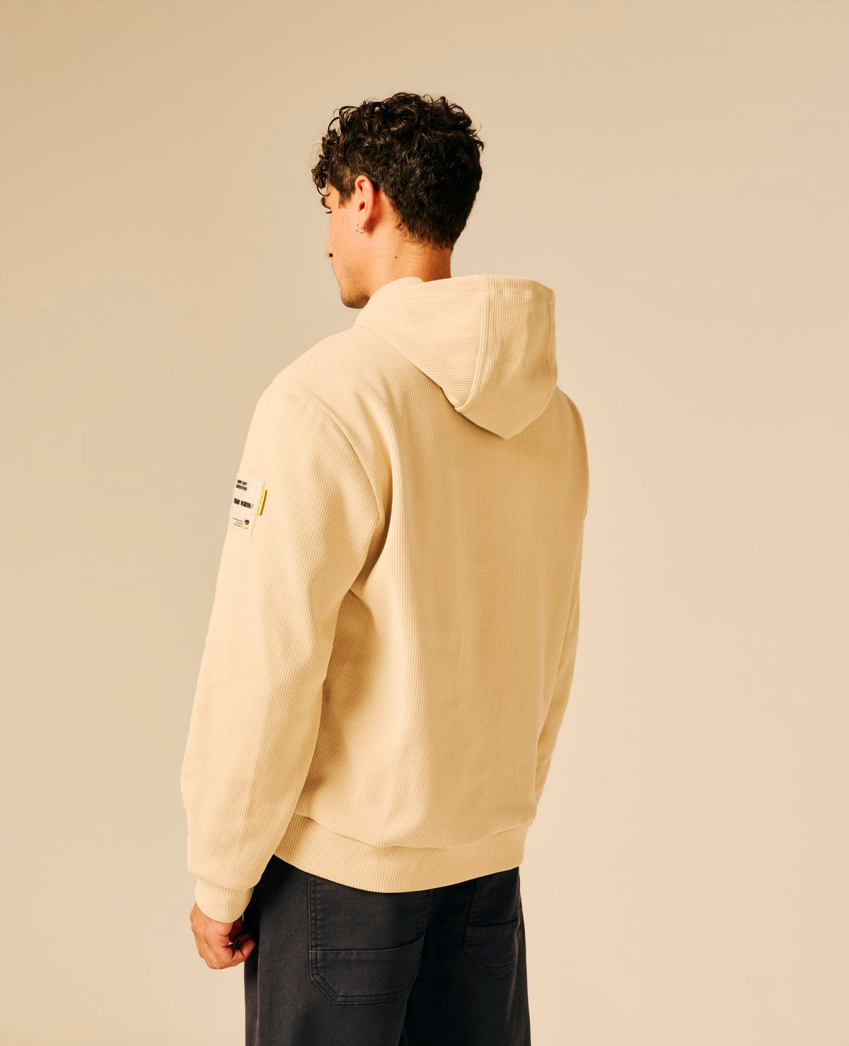 Sweat capuche homme beige - Livial | Sun Valley, vue 2
