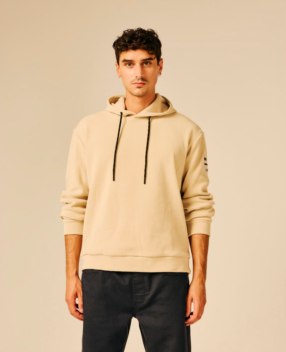 Sweat capuche homme beige - Livial | Sun Valley, vue 4