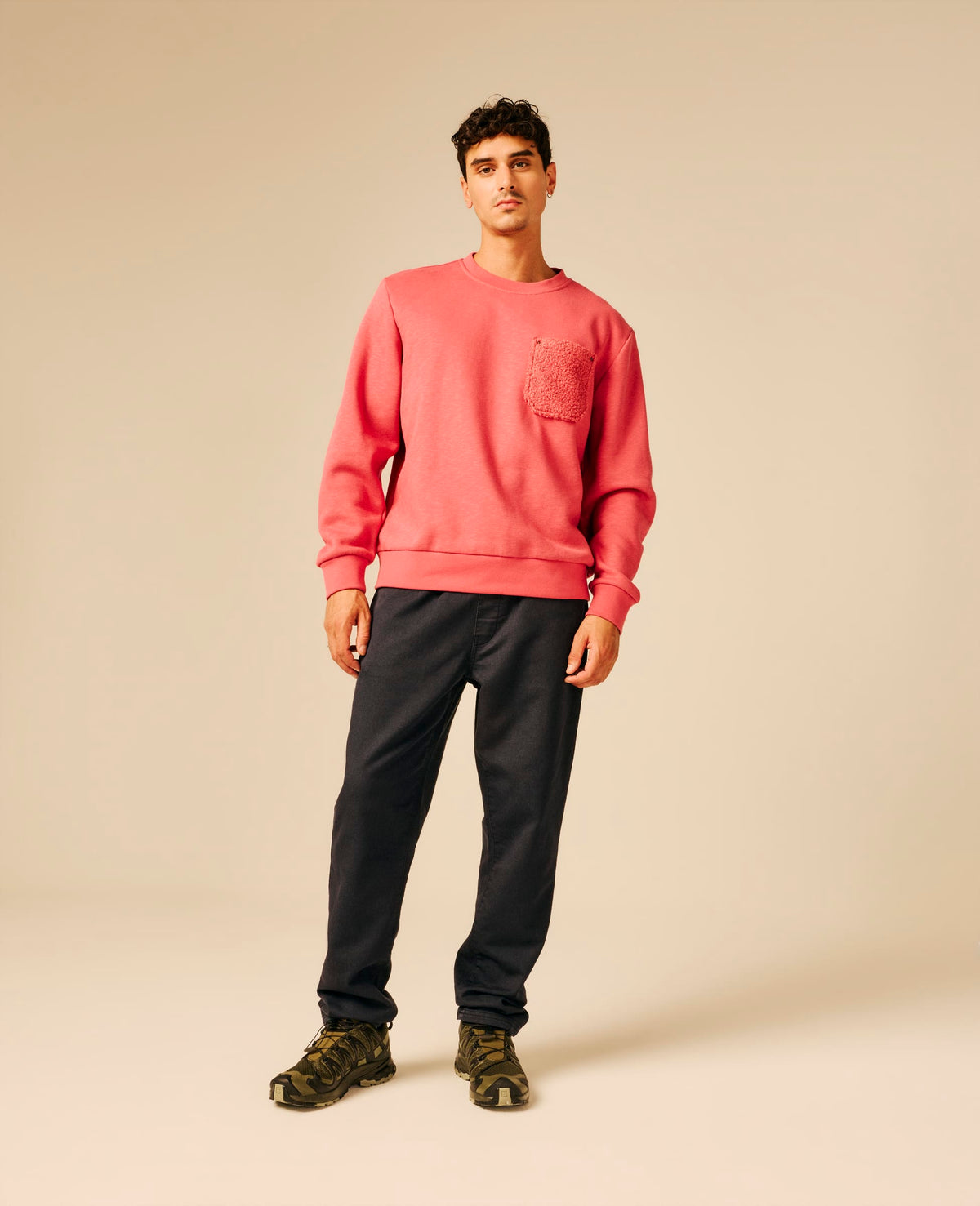 Sweat col rond unisexe rose - Leins | Sun Valley