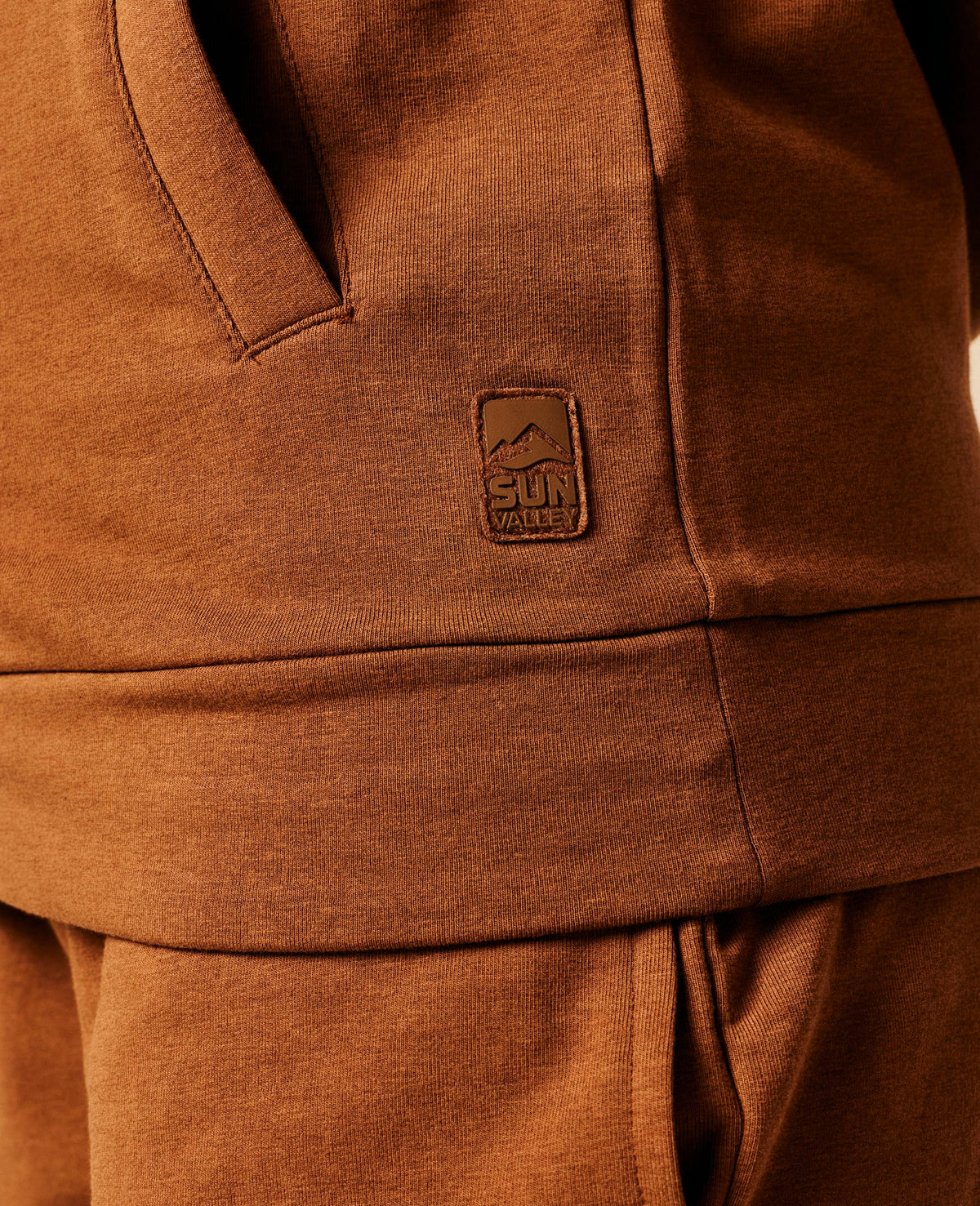 Sweat zippé femme chocolat - Dhart | Sun Valley, vue 5