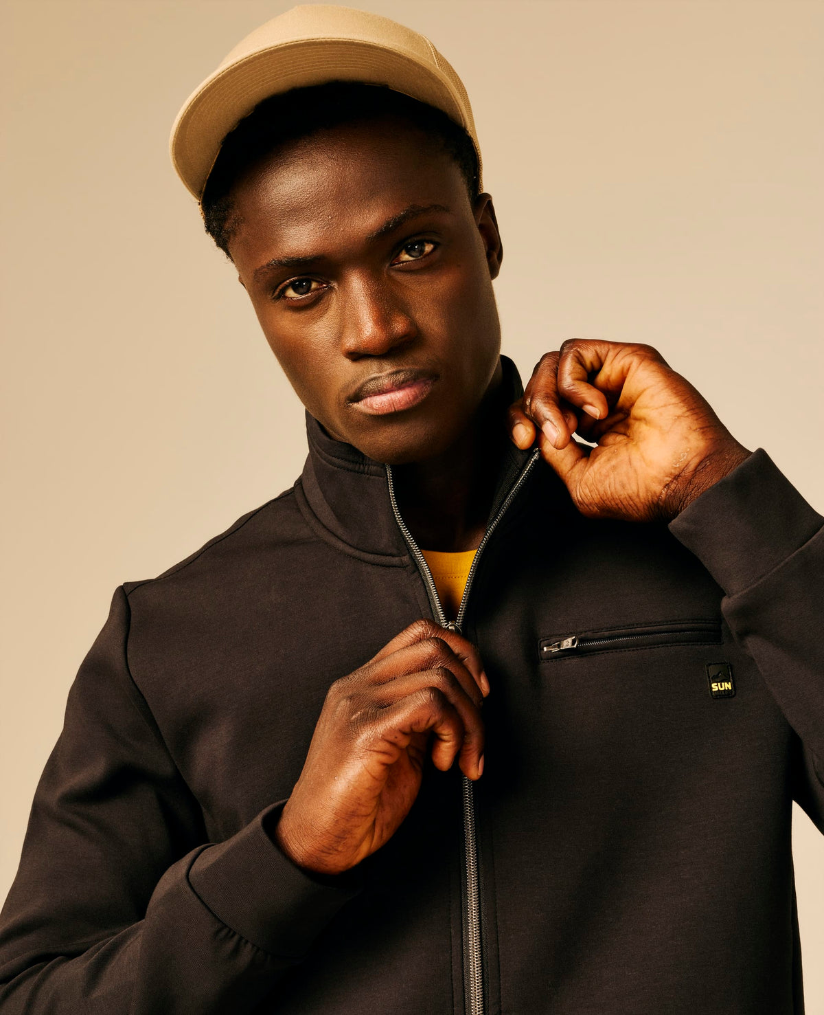 Sweat zippé homme noir - Linkid | Sun Valley, vue 4