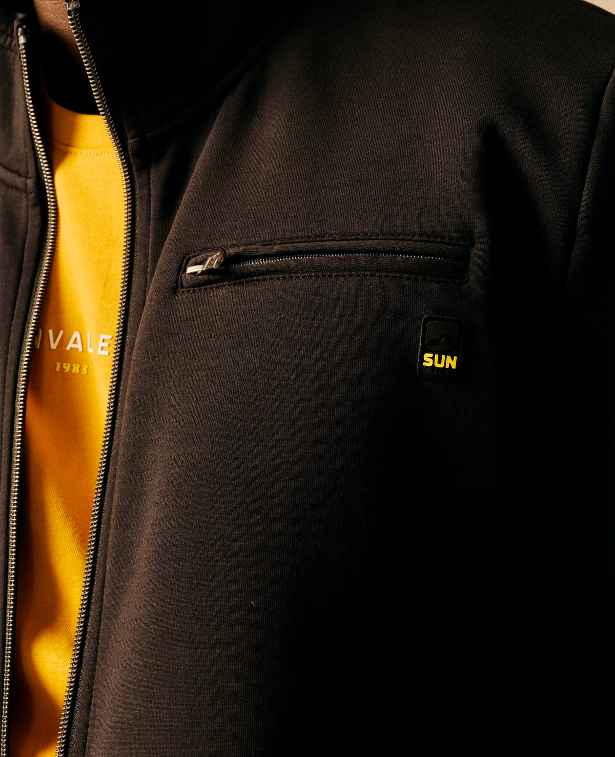 Sweat zippé homme noir - Linkid | Sun Valley, vue 5