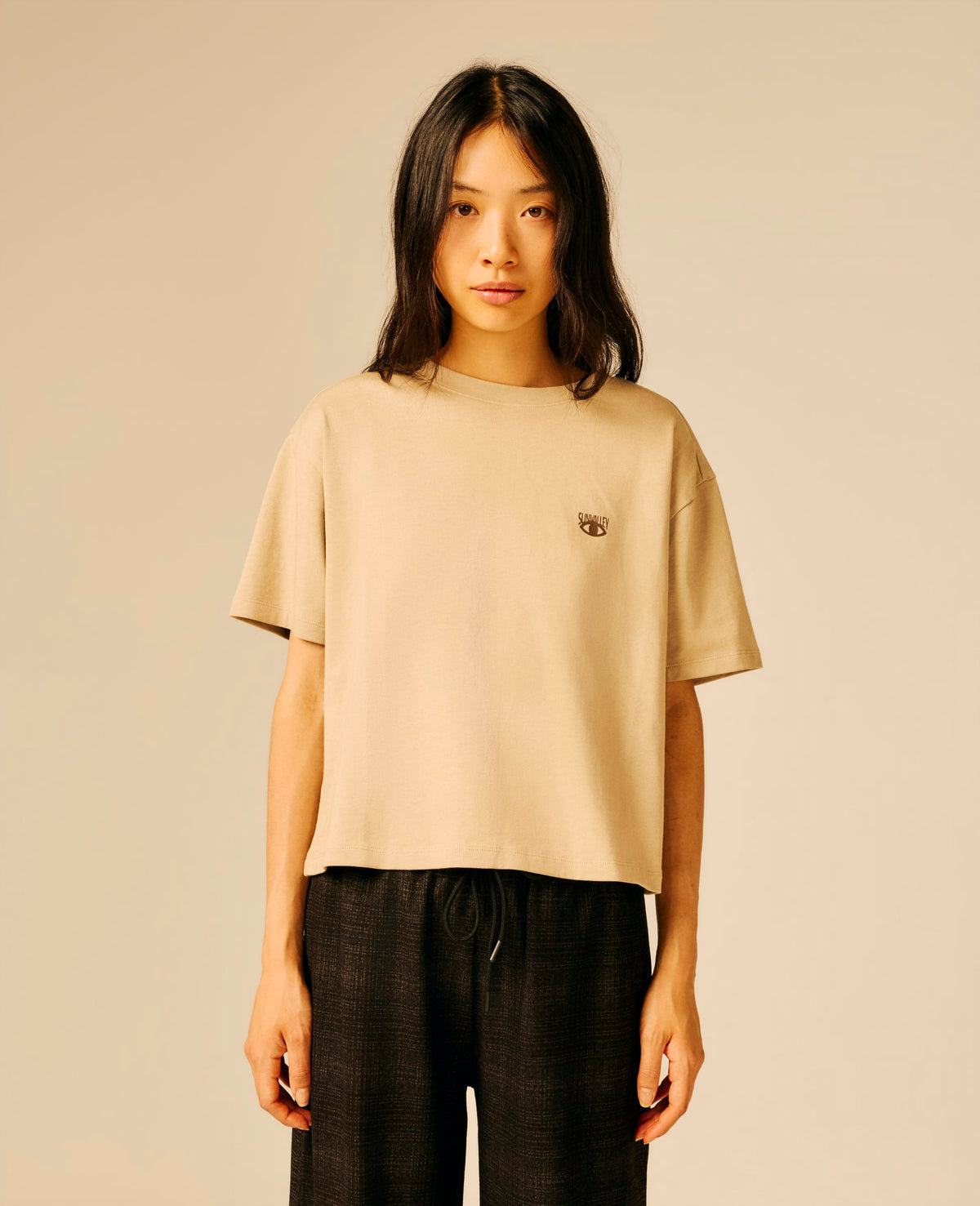T-shirt femme beige - Pentine | Sun Valley, vue 5