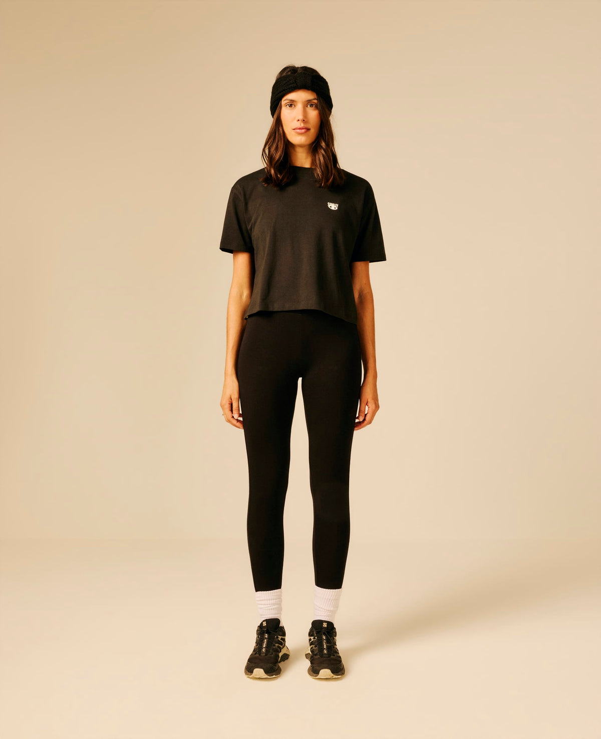 T-shirt femme noir - Pentine | Sun Valley, vue 3
