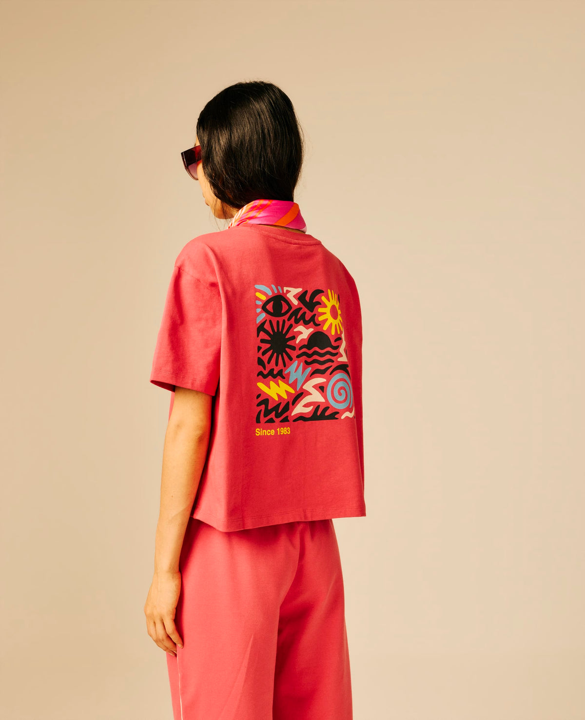 T-shirt femme rose - Pentine | Sun Valley, vue 2