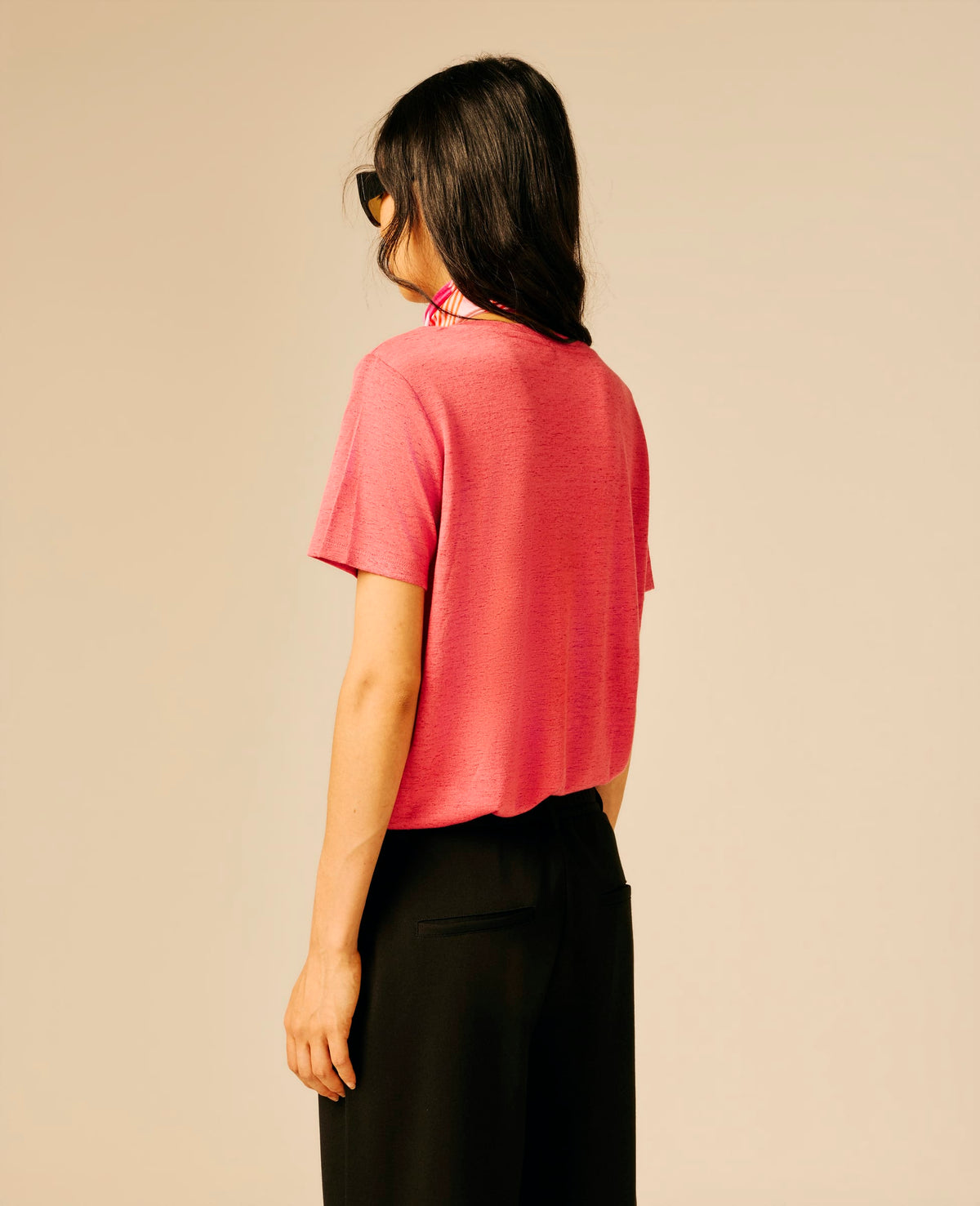 T-shirt femme rose - Pialoh | Sun Valley, vue 2