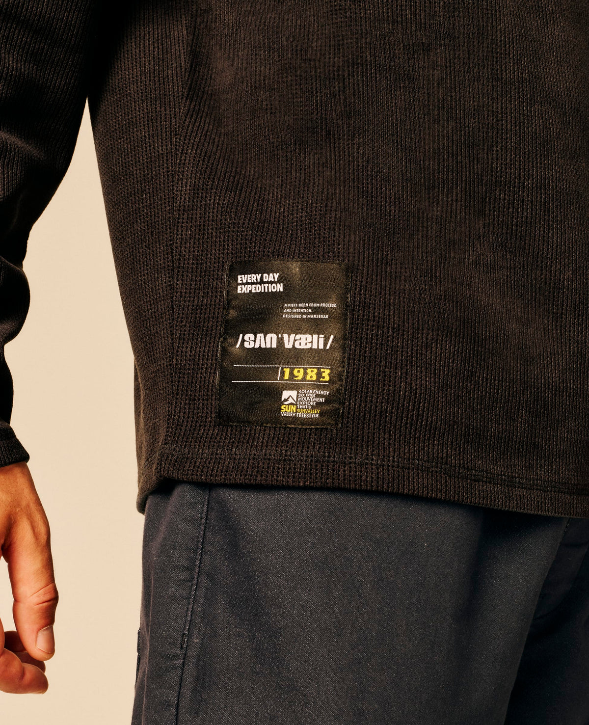 T-shirt homme anthracite Bleu - Crosly | Sun Valley, vue 5