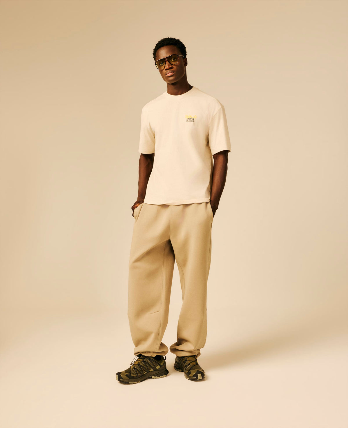 T-shirt homme beige clair - Captan | Sun Valley