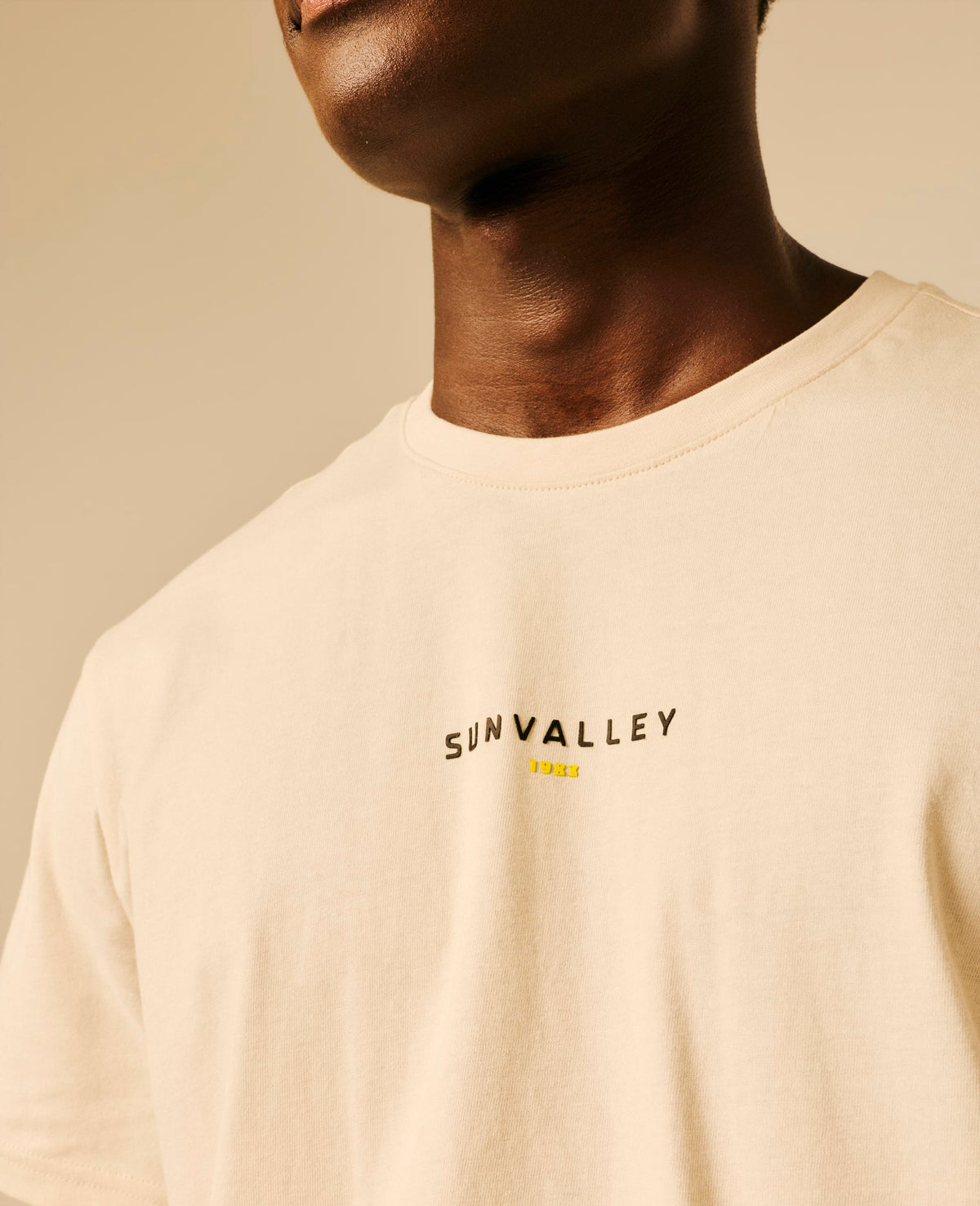 T-shirt homme beige clair - Cendry | Sun Valley, vue 6