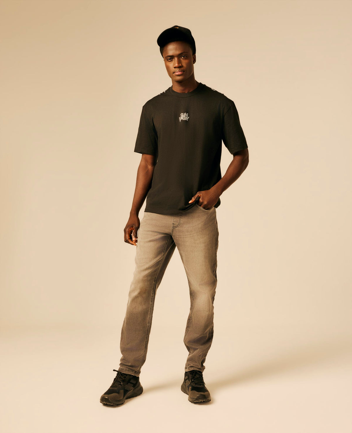 T-shirt homme noir - Cruwer | Sun Valley