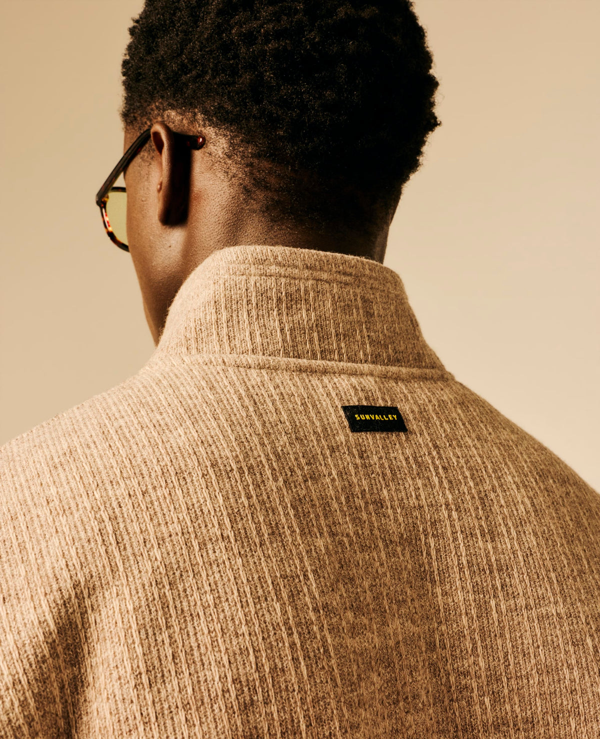 Veste bi-matière homme beige - Ebesty | Sun Valley, vue 7