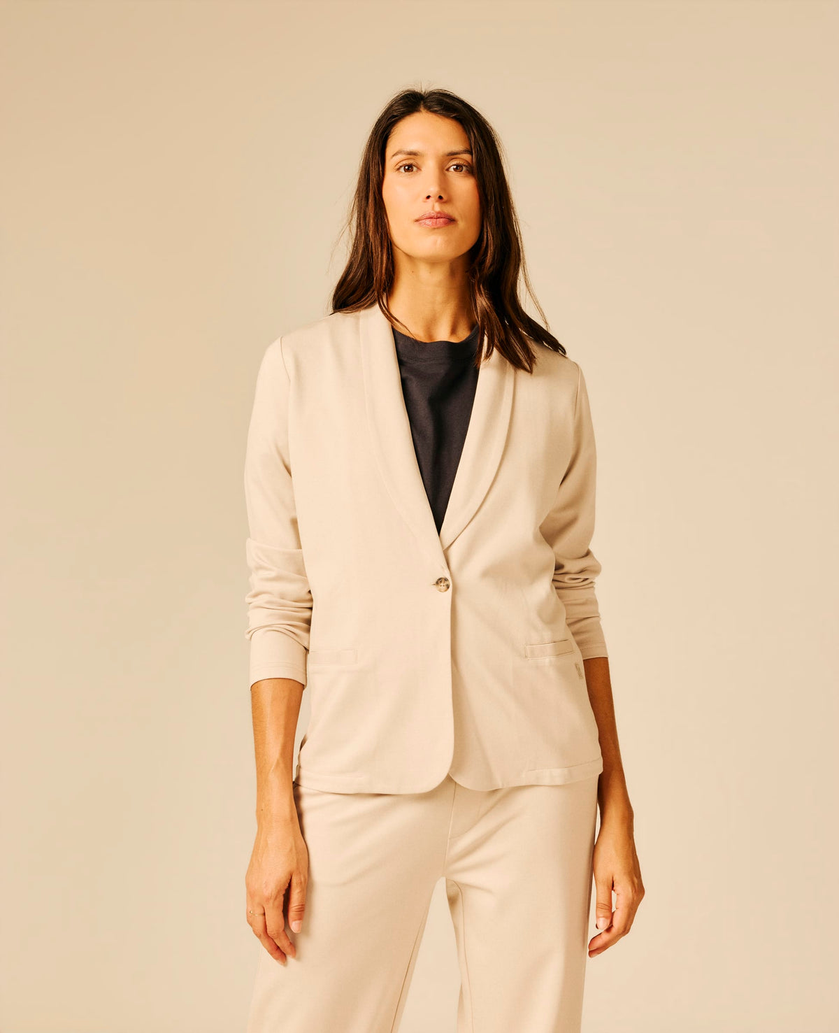 Veste femme beige clair - Yoggi | Sun Valley, vue 3