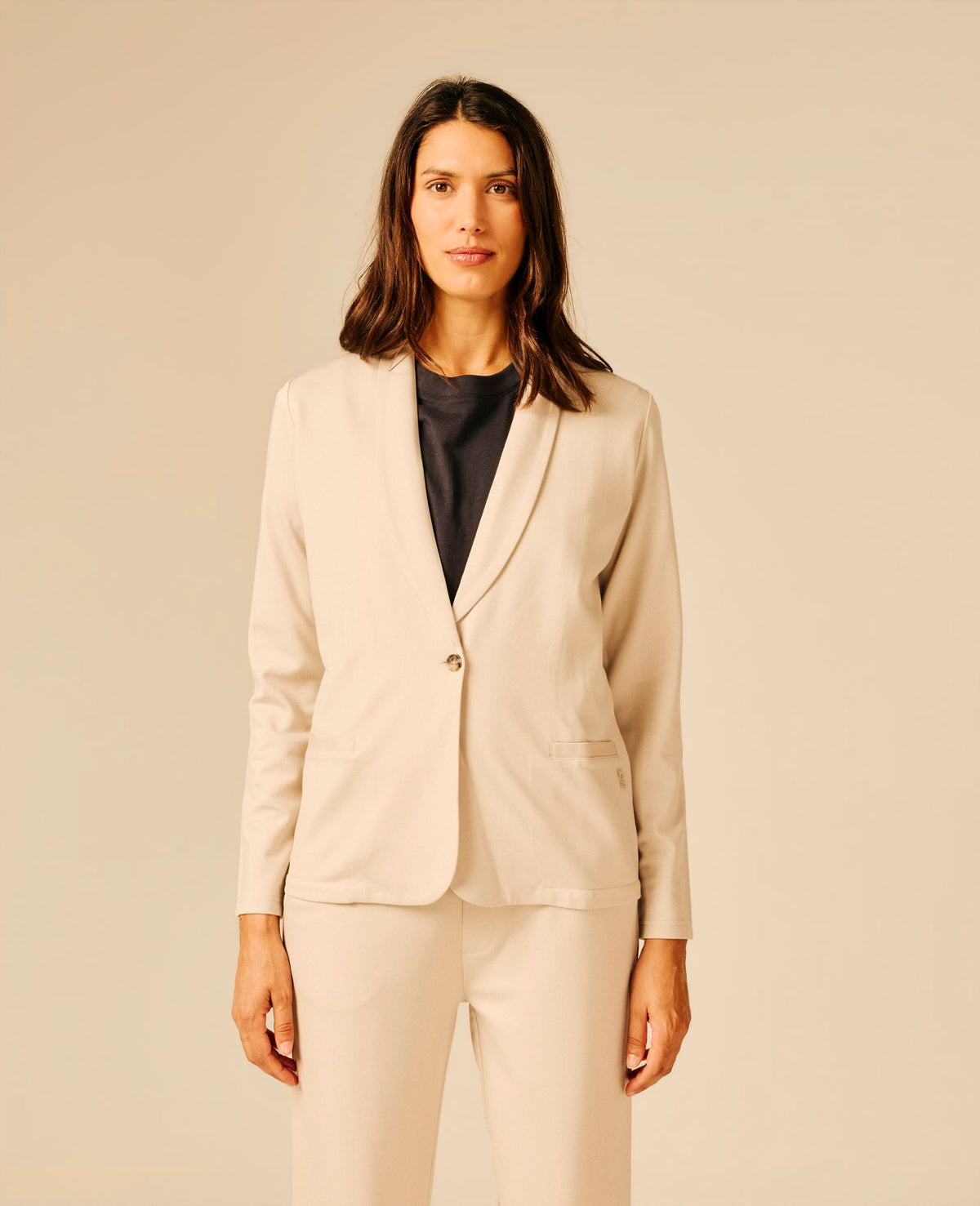 Veste femme beige clair - Yoggi | Sun Valley, vue 4
