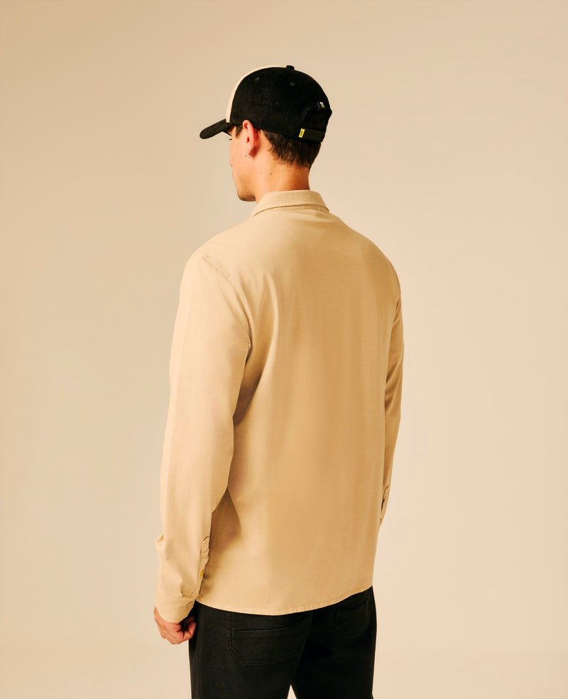 Chemise homme beige - April | Sun Valley, vue 2