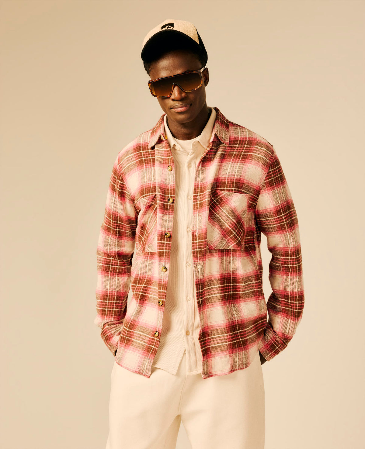 Chemise unisexe rose - Aigliz | Sun Valley, vue 3