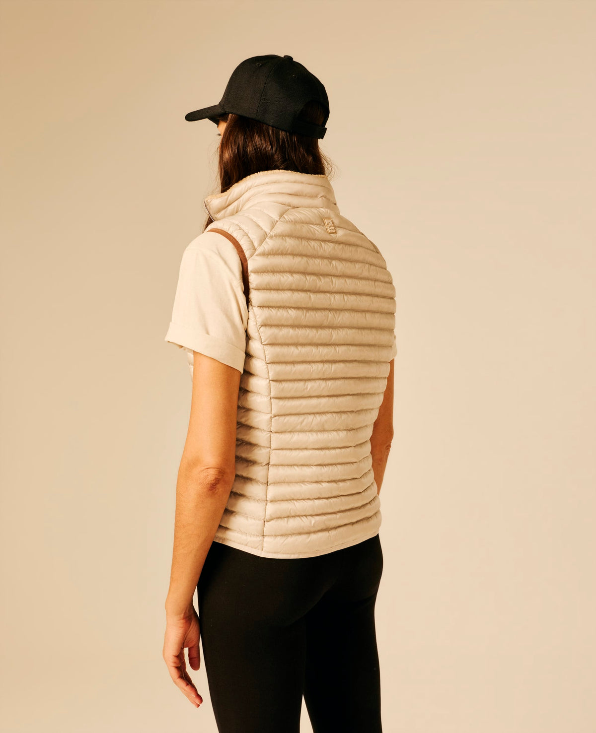 Doudoune sans manches femme beige clair - Narfi | Sun Valley, vue 2