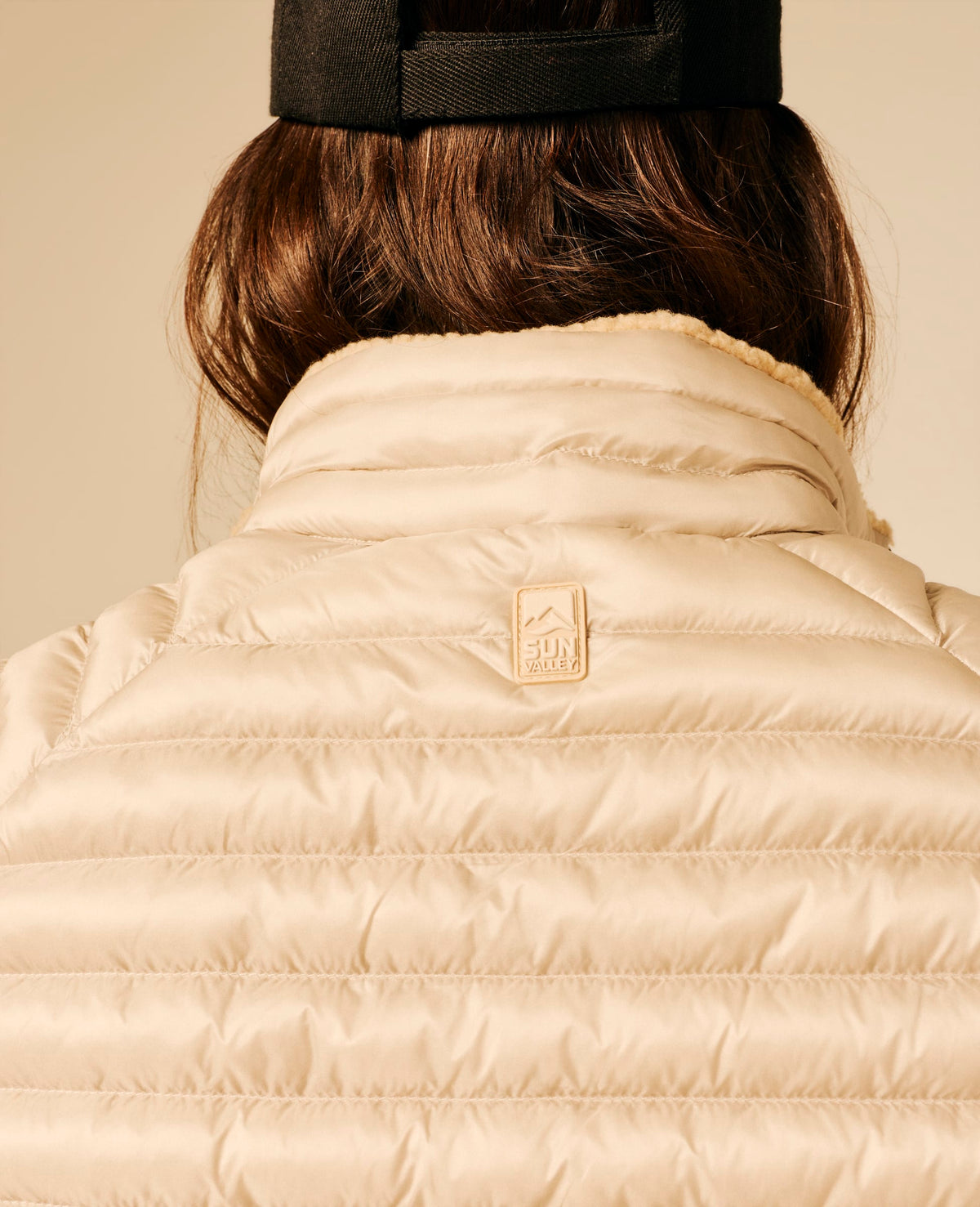 Doudoune sans manches femme beige clair - Narfi | Sun Valley, vue 7