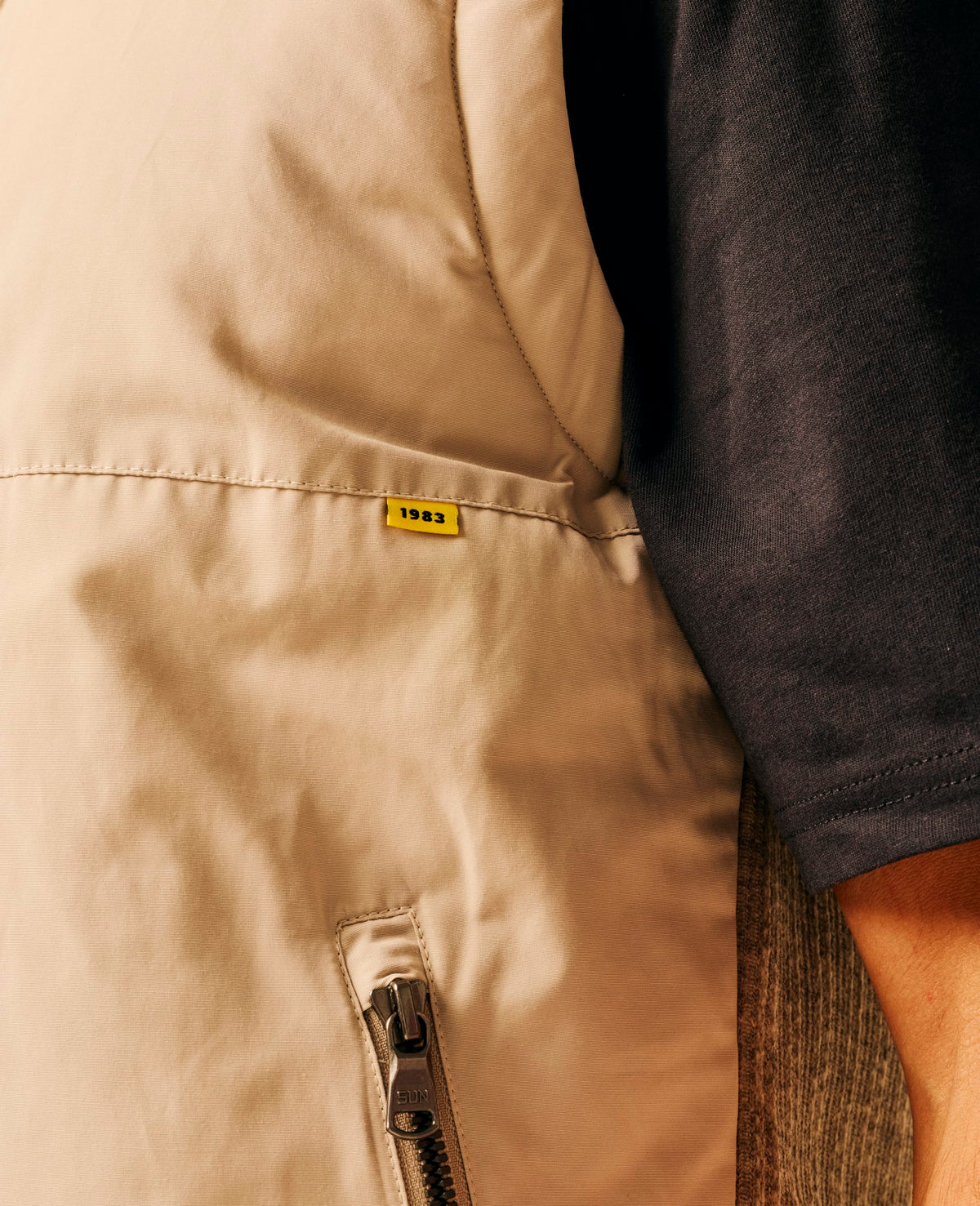 Gilet bi-matière homme beige - Ekeberg | Sun Valley, vue 6
