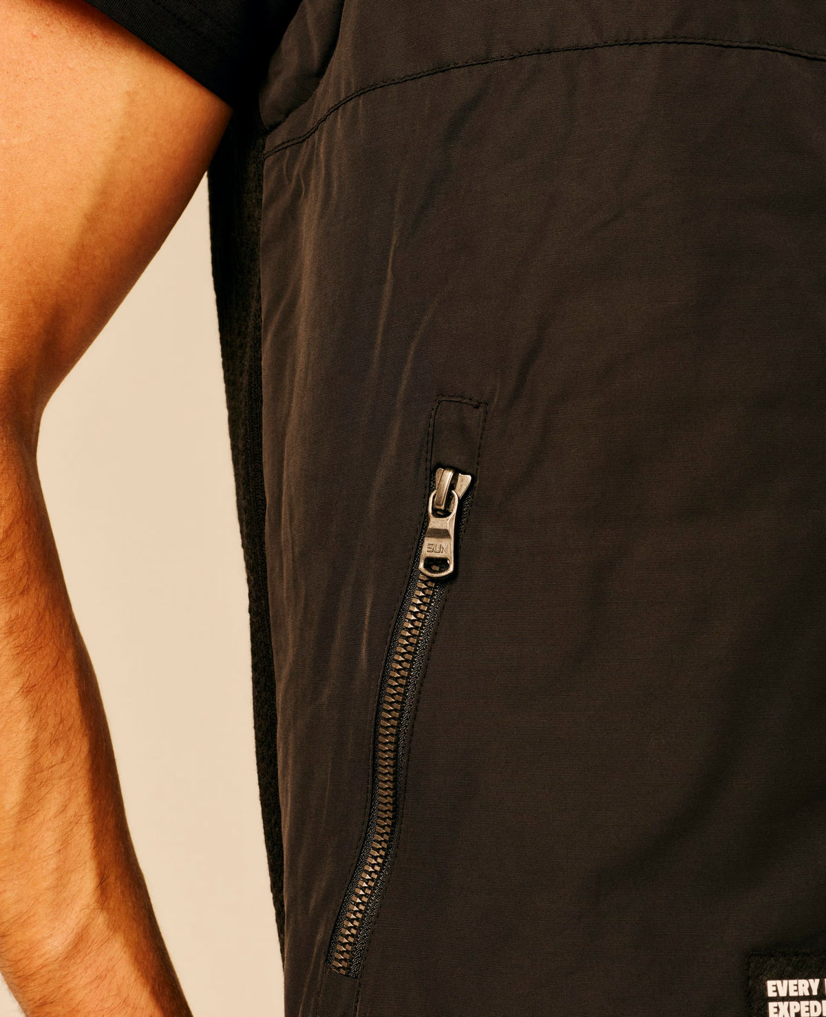 Gilet bi-matière homme noir - Ekeberg | Sun Valley, vue 5