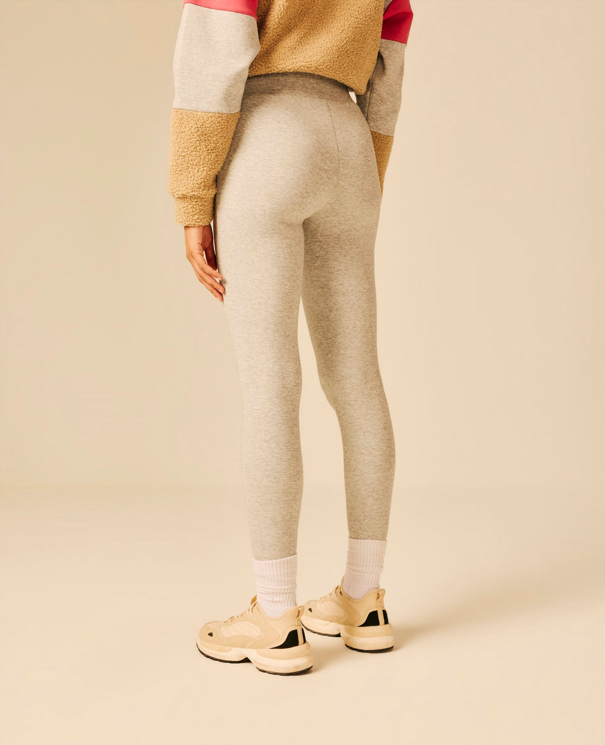 Legging femme gris moyen chiné - Villow | Sun Valley, vue 2
