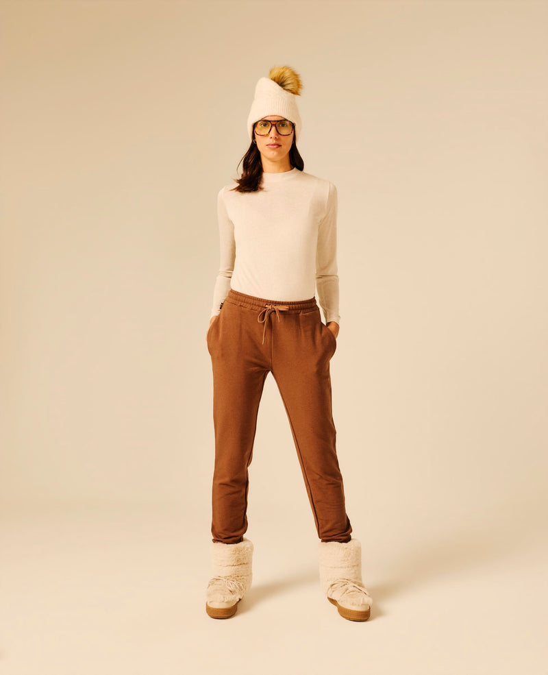 Pantalon de jogging femme chocolat - Volaj | Sun Valley