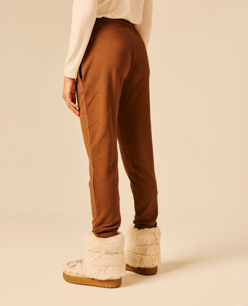 Pantalon de jogging femme chocolat - Volaj | Sun Valley, vue 2
