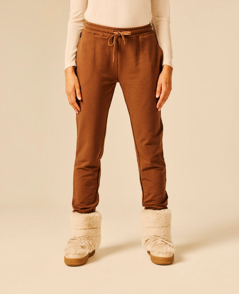 Pantalon de jogging femme chocolat - Volaj | Sun Valley, vue 3