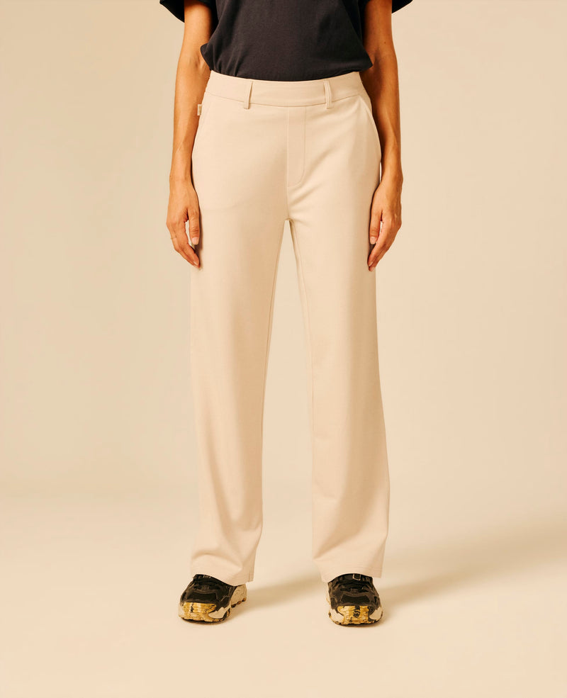 Pantalon femme beige clair - Victom | Sun Valley, vue 3