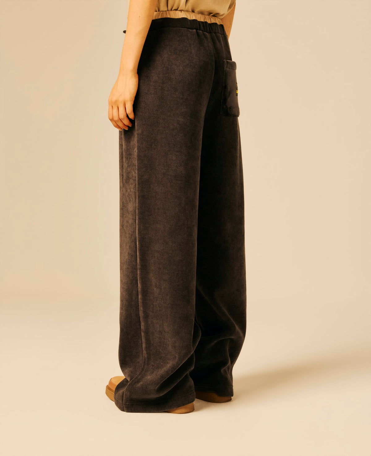 Pantalon femme gris foncé chiné - Vlame | Sun Valley, vue 2
