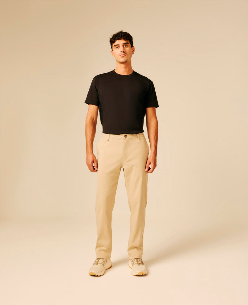 Pantalon homme beige - Wousta | Sun Valley, vue 3