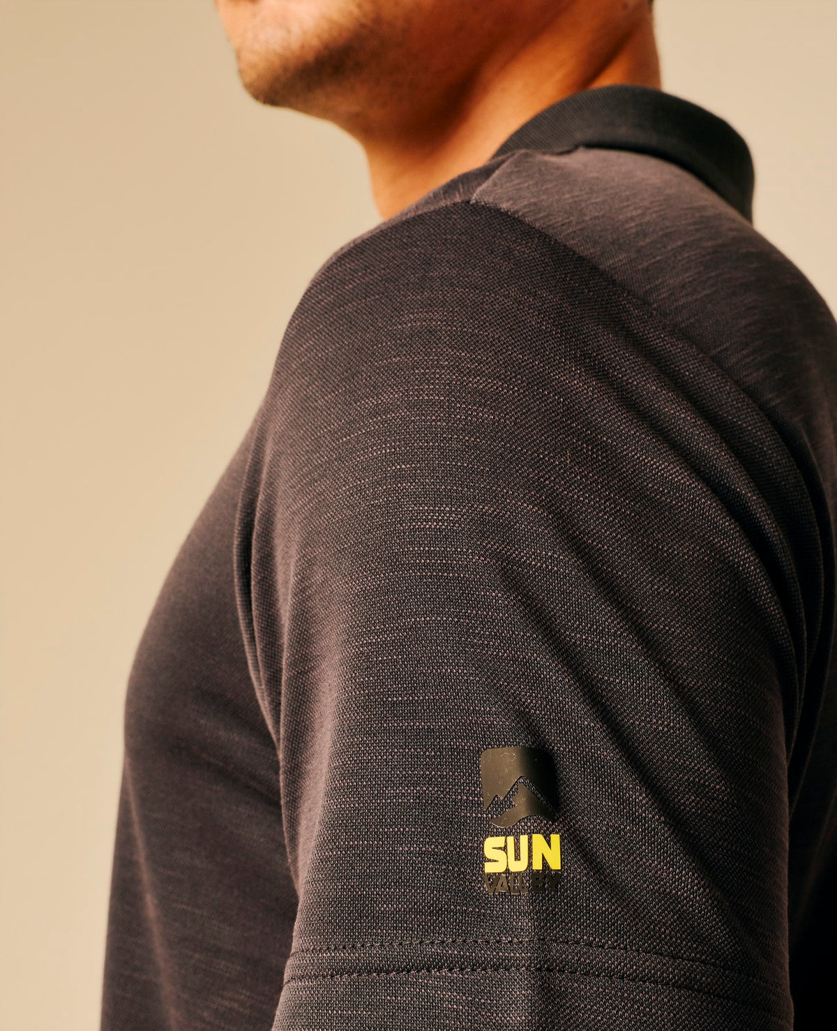 Polo homme anthracite Bleu - Bayda | Sun Valley, vue 5