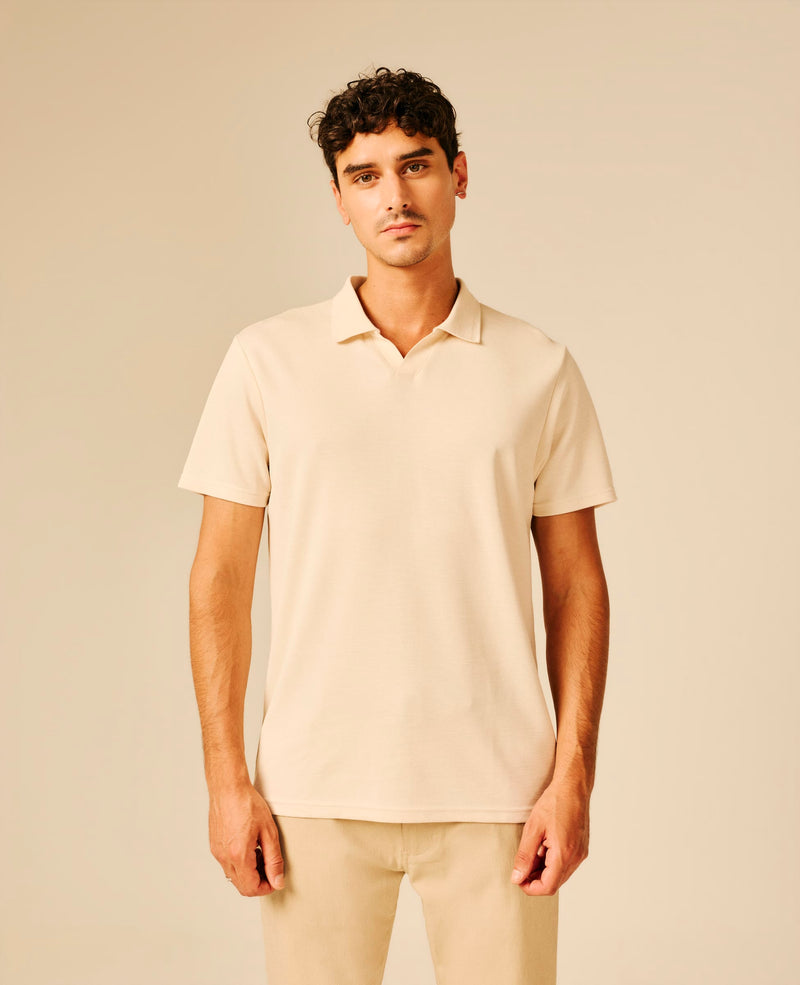 Polo homme beige clair - Bayda | Sun Valley, vue 3