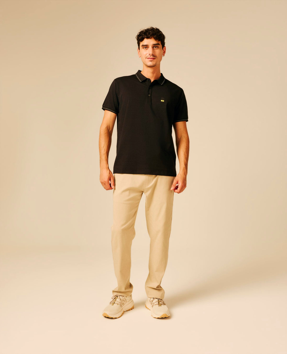 Polo homme noir - Bhadran | Sun Valley