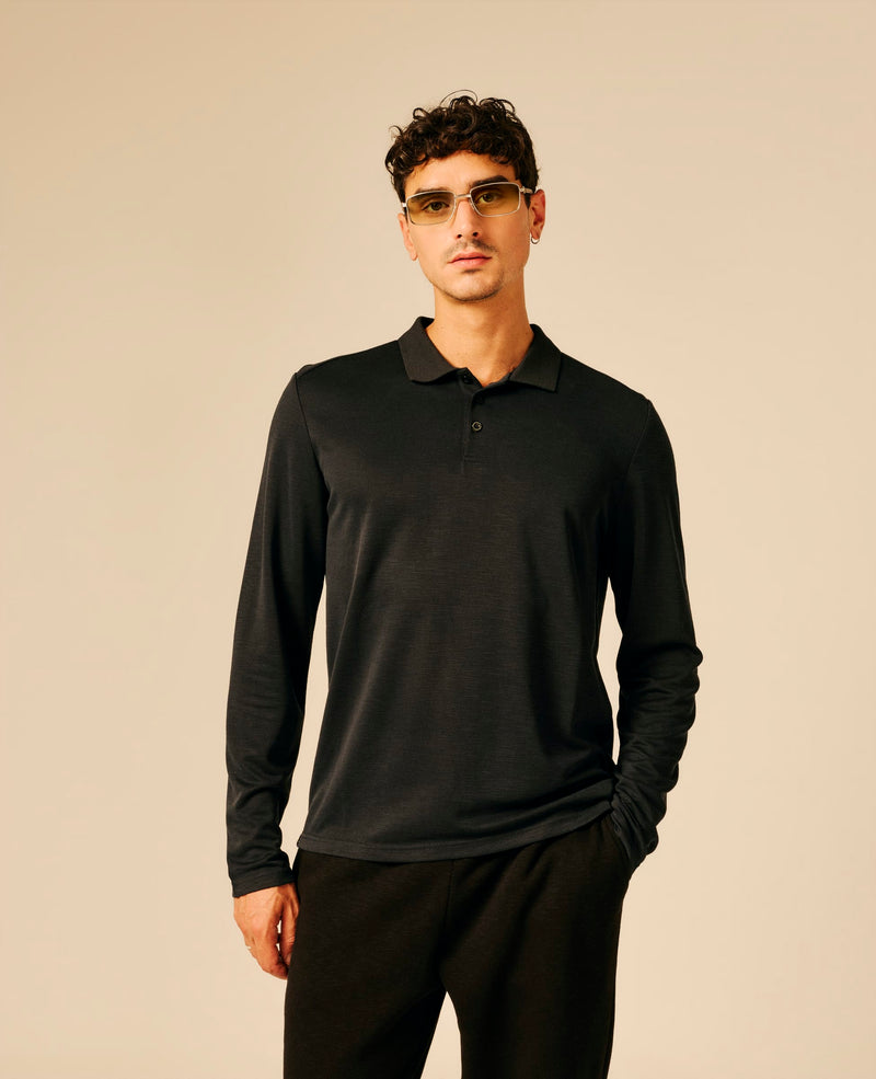 Polo homme noir - Biadene | Sun Valley, vue 3