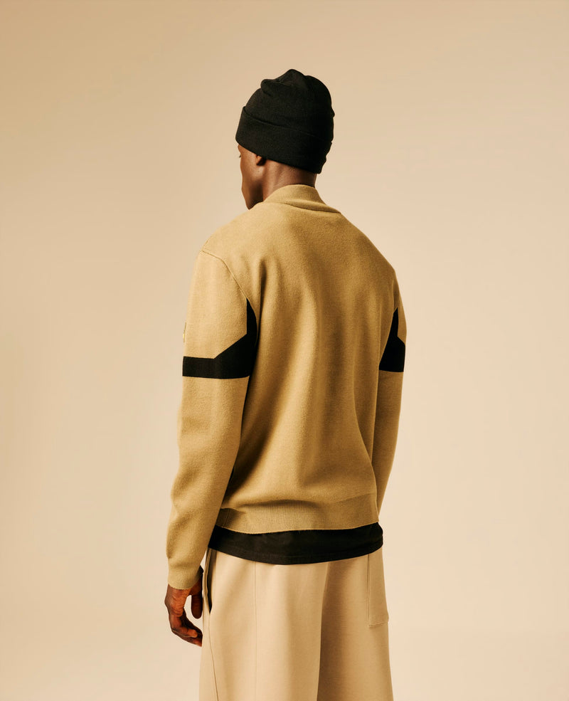 Pull col zippé homme kaki - Hanzo | Sun Valley, vue 2