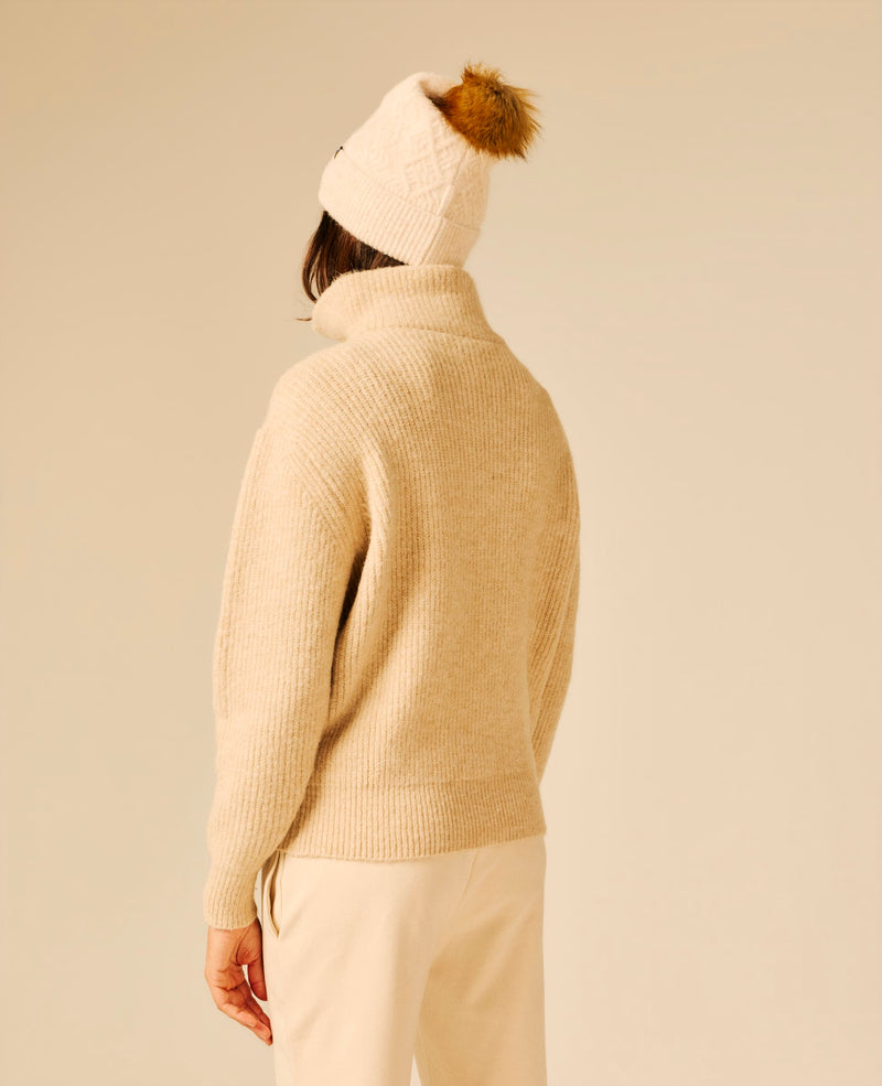 Pull femme beige clair - Unaia | Sun Valley, vue 2
